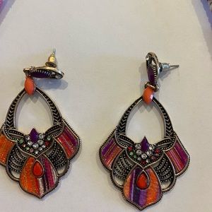 Boho Tribal necklace and earrings